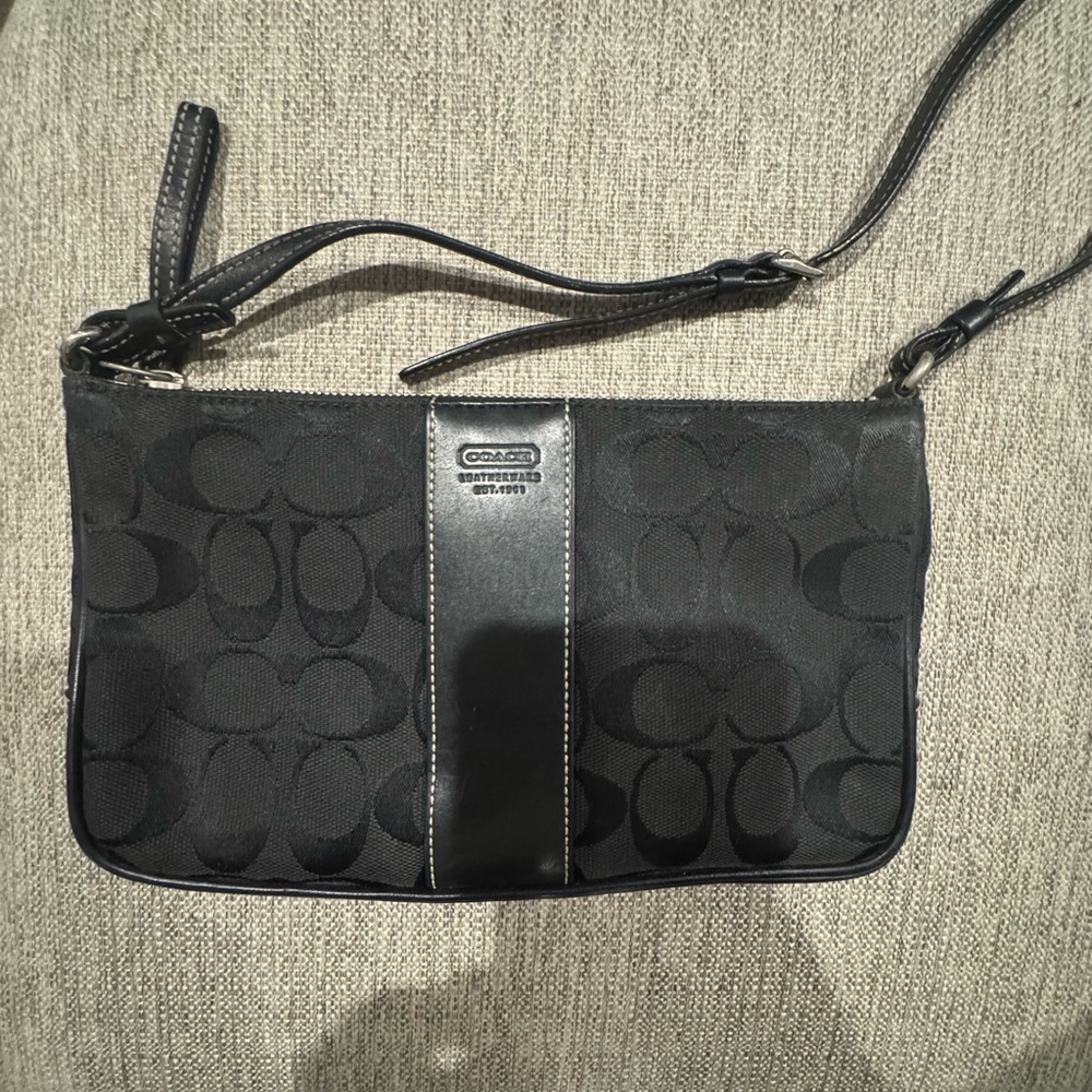 Coach Black Signature crossbody